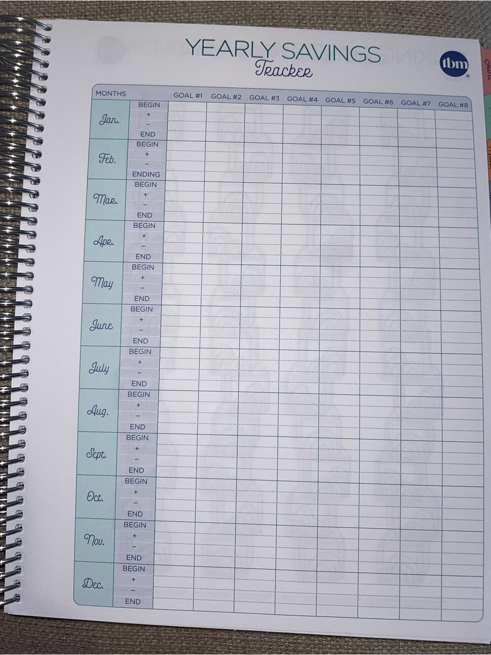 Full size budget by paycheck tbm budget spiral note book - Picture 4 of 15